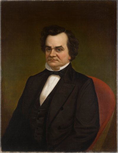 Portret van Stephen Arnold Douglas, c.1855 door Louis O. Lussier